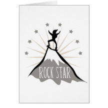 Estrella del rock felicitacion 