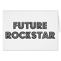 Estrella del rock futura felicitación