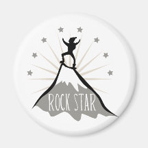 Estrella del rock imán de frigorifico