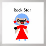 Estrella del rock impresiones