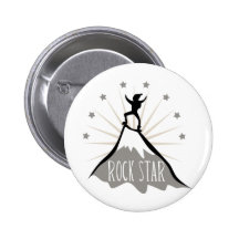 Estrella del rock pin