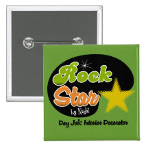 Estrella del rock por noche - decorador de interio pins