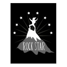 Estrella del rock postales