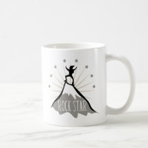 Estrella del rock taza