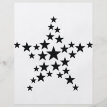 estrella en icono de la estrella tarjeta publicitaria