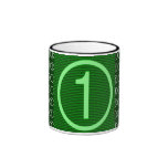 Estrella estupenda NumberOne de la fan verde Tazas