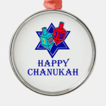 Estrella feliz y Dreidel de Chanukah Ornamente De Reyes