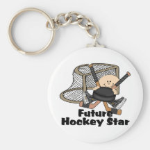 Estrella futura del hockey llaveros
