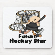Estrella futura del hockey tapetes de ratones