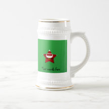 Estrella linda Papá Noel Tazas