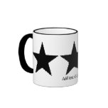Estrella negra punky taza de café