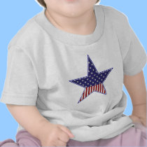 Estrella patriótica de la bandera del KRW los E.E. camisetas