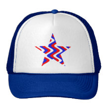 Estrella (patriótica) temblorosa de las ondas gorro