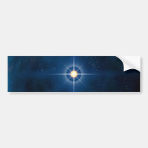 Estrella polar etiqueta de parachoque