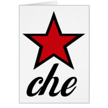 ¡Estrella roja Che Guevara! Tarjeton