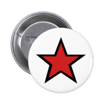 ¡Estrella roja! ¡Productcs rojos frescos de la est Pin
