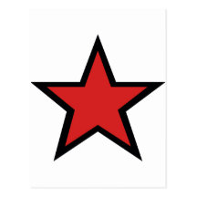 ¡Estrella roja! ¡Productcs rojos frescos de la est Tarjeta Postal
