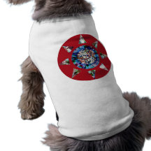 Estrella roja ropa para mascota
