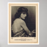 Estrella silenciosa de la pantalla de Marie Prevos Poster