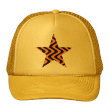 Estrella temblorosa de las ondas (anaranjadas/negr gorras de camionero