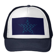 Estrella temblorosa de las ondas (azules/azul) gorro