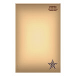 Estrella temblorosa de las ondas (Brown/Brown) Papelería Personalizada
