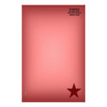 Estrella temblorosa de las ondas (negras/rojo) papelería de diseño