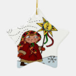 Estrella ucraniana del navidad ornamento para reyes magos