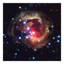 Estrella variable roja de V838 Monocerotis V838 lu Fotografías