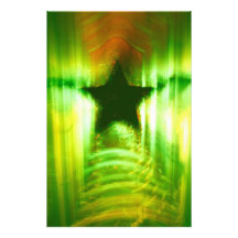 Estrella verde del navidad fotografia