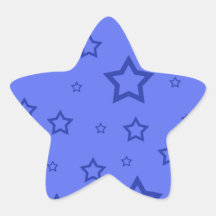 Estrellas azules pegatina