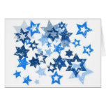 Estrellas azules tarjetas