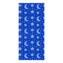 estrellas azules y modelos de la luna lona publicitaria