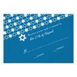 Estrellas blancas modernas de la tarjeta de Mitzva invitaciones
