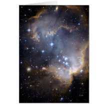 Estrellas brillantes de NGC 602 en la vía láctea Tarjetas