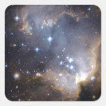 Estrellas brillantes de NGC 602 Calcomania Cuadradas Personalizada