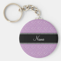 Estrellas conocidas personalizadas de la púrpura llavero personalizado