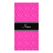 Estrellas conocidas personalizadas del rosa tarjetas con fotos personalizadas