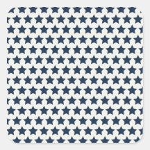 Estrellas de azules marinos patrióticas de la dive colcomania cuadrada