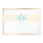 Estrellas de mar azules del rsvp de PixDezines, fi invitaciones