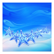 Estrellas de mar de la impresión de la foto