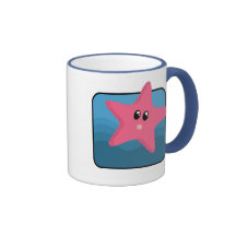 Estrellas de mar del dibujo animado tazas de café