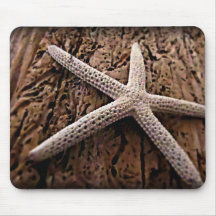 Estrellas de mar en el Driftwood Alfombrilla De Raton