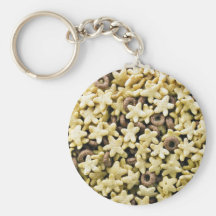 Estrellas de oro con pocos cereales de los anillos llavero