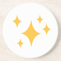 Estrellas de oro posavasos diseño