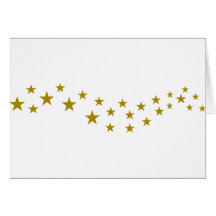 Estrellas de oro tarjetón