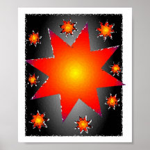 Estrellas de Sun Poster