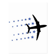 estrellas del aeroplano tarjetas postales