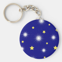 Estrellas del amarillo llavero