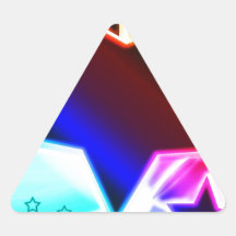 Estrellas del arco iris calcomanías de trianguloes personalizadas